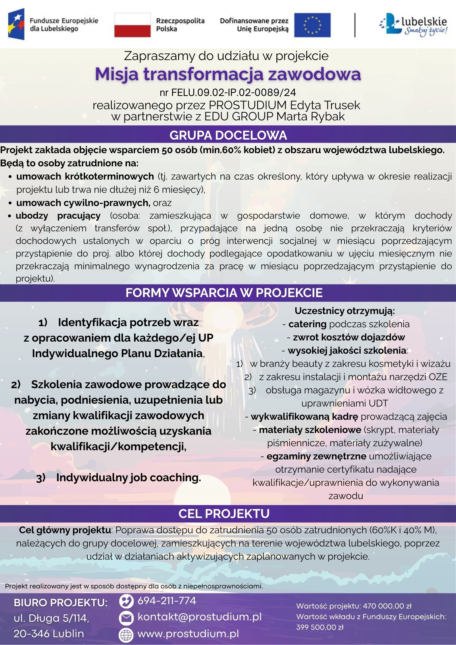 Misja transformacja zawodowa plakat2